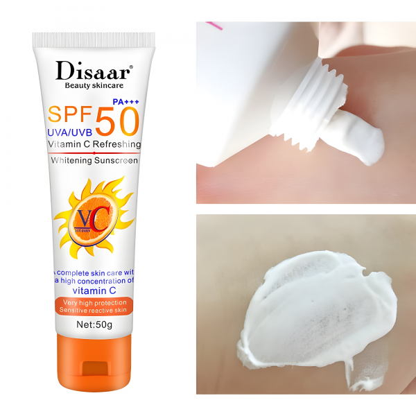 Сонцезахисний крем Disaar Vitamin C Refreshing SPF 50 PA +++ Sunscreen, 50 г