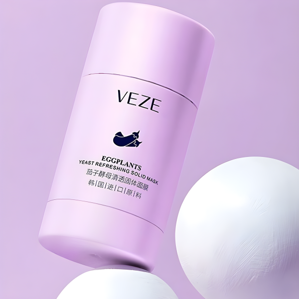 Маска очищуюча Veze Eggplants Yeast Refreshing Solid Mask, з екстрактом баклажану. 40 г