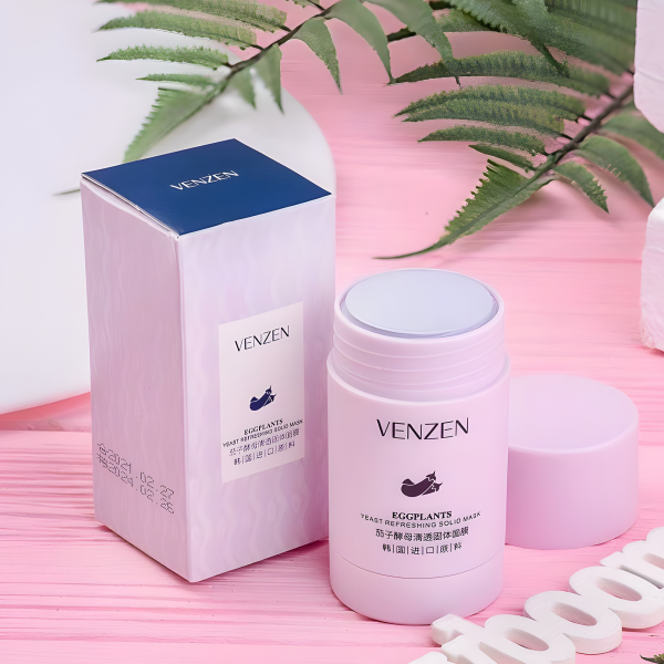 Маска очищуюча Veze Eggplants Yeast Refreshing Solid Mask, з екстрактом баклажану. 40 г