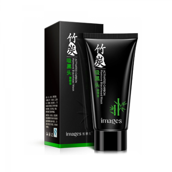 Маска - плівка для обличчя, чорна, Images Activated Carbon Remove Blackhead Mask, з бамбуковим вугіллям, 60 г Маска - плівка для обличчя, чорна, Images Activated Carbon Remove Blackhead Mask, з бамбуковим вугіллям, 60 г
