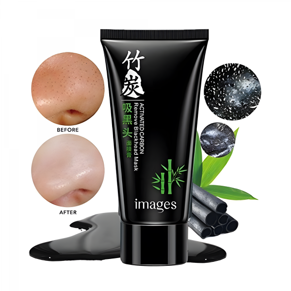 Маска - плівка для обличчя, чорна, Images Activated Carbon Remove Blackhead Mask, з бамбуковим вугіллям, 60 г Маска - плівка для обличчя, чорна, Images Activated Carbon Remove Blackhead Mask, з бамбуковим вугіллям, 60 г