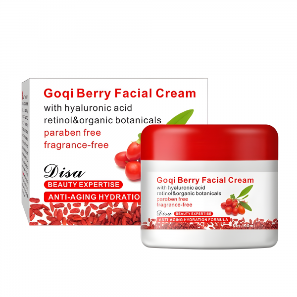 Крем для обличчя омолоджуючий та зволоджуючий Goji Berry Facial Cream, від зморшок, з ягодами Годжі, 100 г