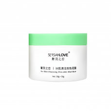 Маска для обличчя подвійна, грязьова Sersanlove Ice Skin Cleansing Two-color Mud Mask, 50х50 г