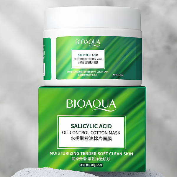 Пад диск, Bioaqua Salicylic Acid Oil Control Cotton Mask, із саліциловою кислотою, 110 г