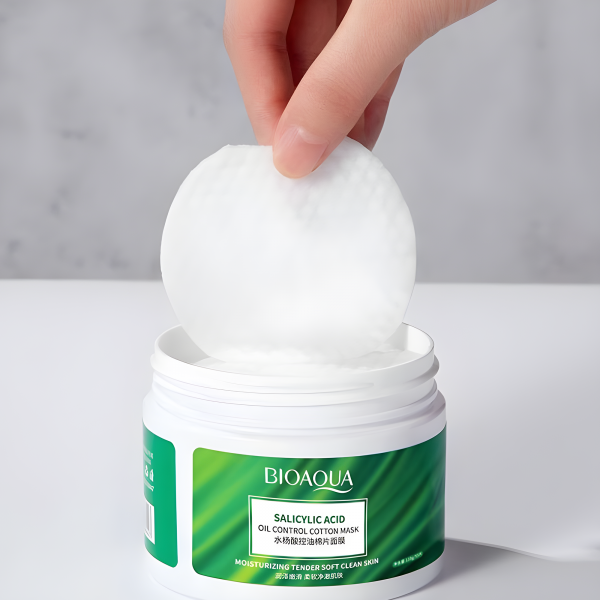 Пад диск, Bioaqua Salicylic Acid Oil Control Cotton Mask, із саліциловою кислотою, 110 г