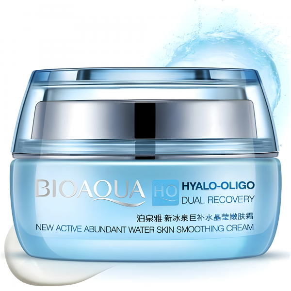 Крем для обличчя омолоджуючий Bioaqua Hyalo-Oligo Dual Recovery Cream з олігомером гіалуронової кислоти, 50 г