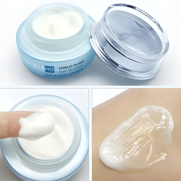 Крем для обличчя омолоджуючий Bioaqua Hyalo-Oligo Dual Recovery Cream з олігомером гіалуронової кислоти, 50 г