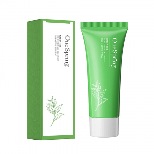 Пінка для вмивання One Spring Green Tea Moisturizing Cleanser, з екстрактом зеленого чаю, 150 г