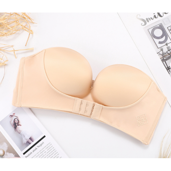 Бюстгальтер з пуш-ап, із застібкою спереду, без бретельок, два кольори, розмір 80АВ