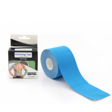 Тейп Кінезіо 5 см, кінезіологічна стрічка Kinesiology Tape Sportstape Sport & Therapy, 5 см, в упаковці, блакитний