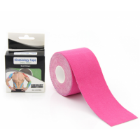 Тейп Кінезіо 5 см, кінезіологічна стрічка Kinesiology Tape Sportstape Sport & Therapy, 5 см, в упаковці, рожевий
