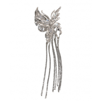 Крабик для волос "Magic Butterfly", серебро, 20х6 см