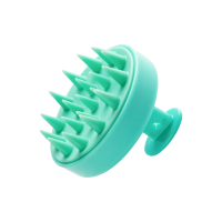 Масажер для шкіри голови, щітка, Head Cleansing Brush, силіконовий, зелений