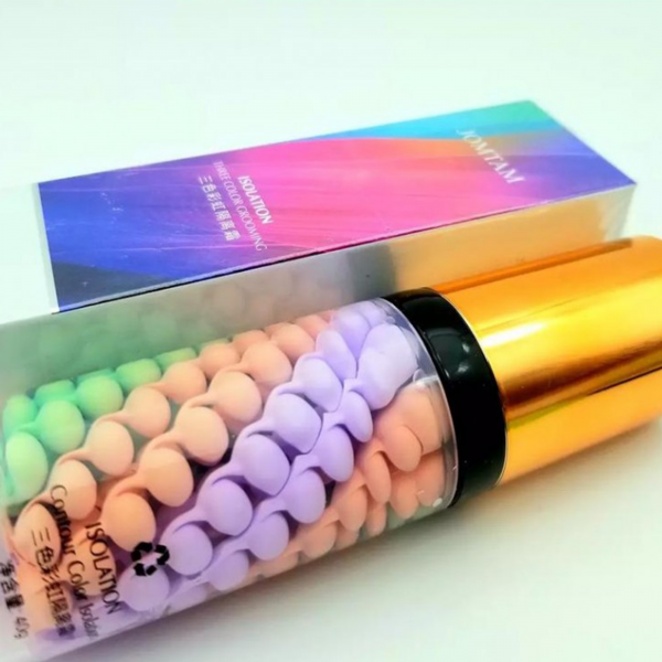 База під макіяж 3 в 1,  триколірна, JOMTAM Contour Color Isolation 40г