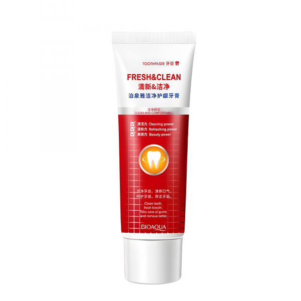 Зубная паста отбеливающая Bioaqua Clean and Comfortable Toothpaste, с клюквой, 120 г
