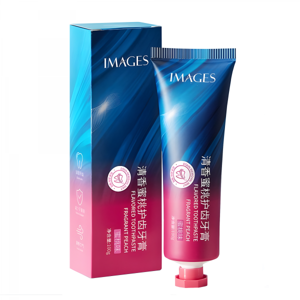 Зубна паста Images Flavored Toothpaste Fragrant Peach, з екстрактом персика, 100 г