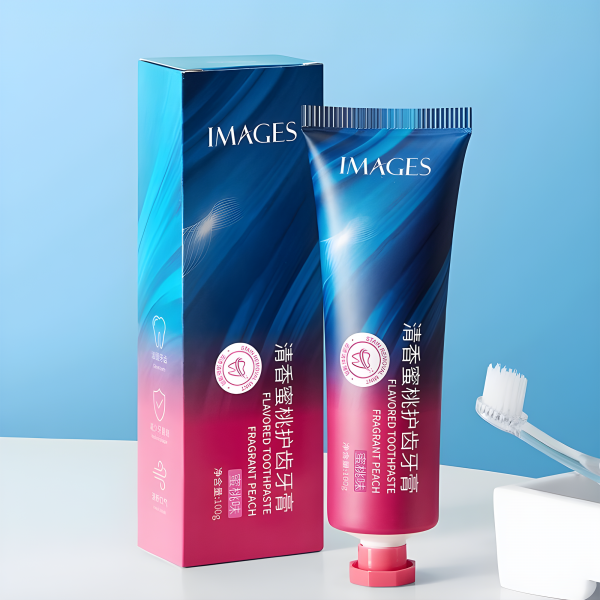 Зубна паста Images Flavored Toothpaste Fragrant Peach, з екстрактом персика, 100 г