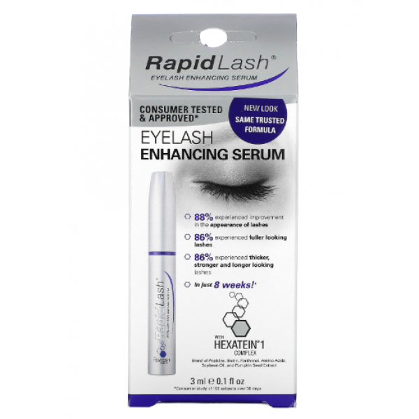 Сироватка для росту вій Rapid Lash, активатор росту вій, 3 мл