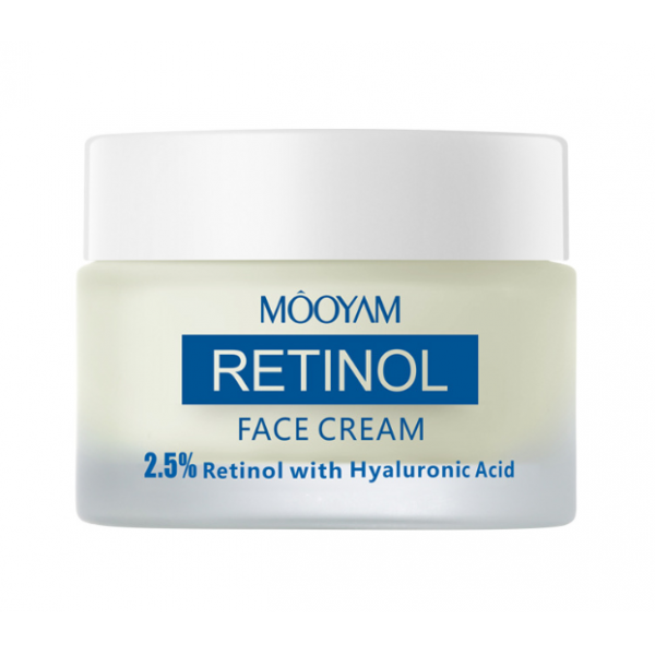 Крем для обличчя Mooyam Retinol Face Cream, з ретинолом та гіалуроновою кислотою, 50 г