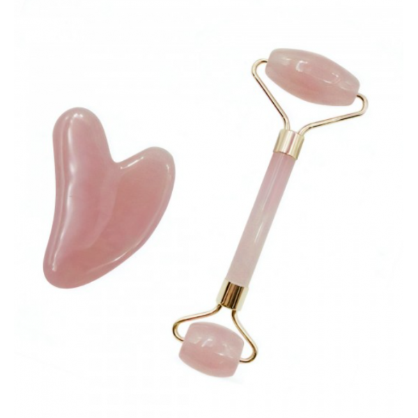 Набір для масажу гуаша: ролик і шкребок, "Галочка", зі штучної смоли Набір для масажу гуаша: ролик і шкребок, "Галочка", зі штучної смоли