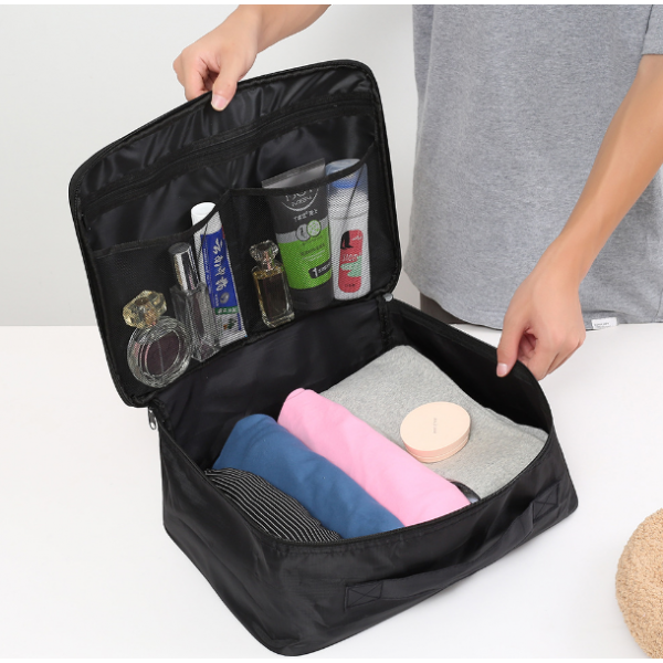 Сумка для подорожей "Kitty", рожева з принтом, 38х27х16 см