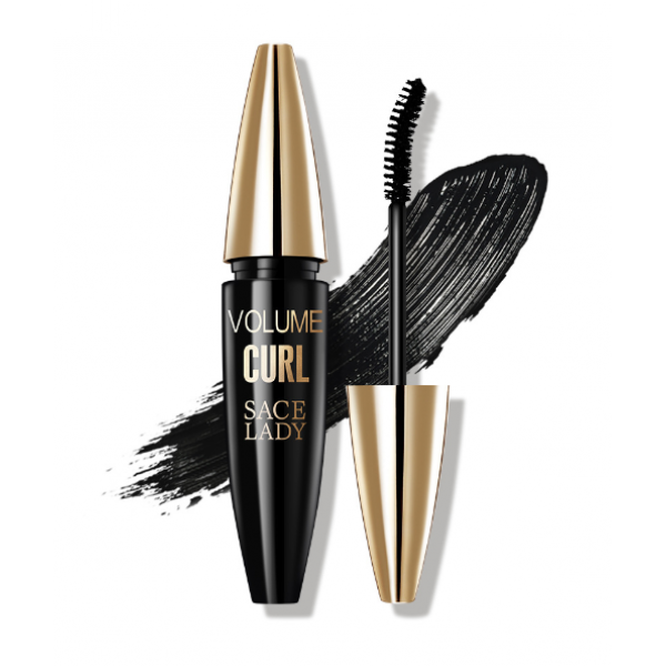 Тушь для ресниц Sace Lady Volume Curl, водостойкая, черная, 10 г