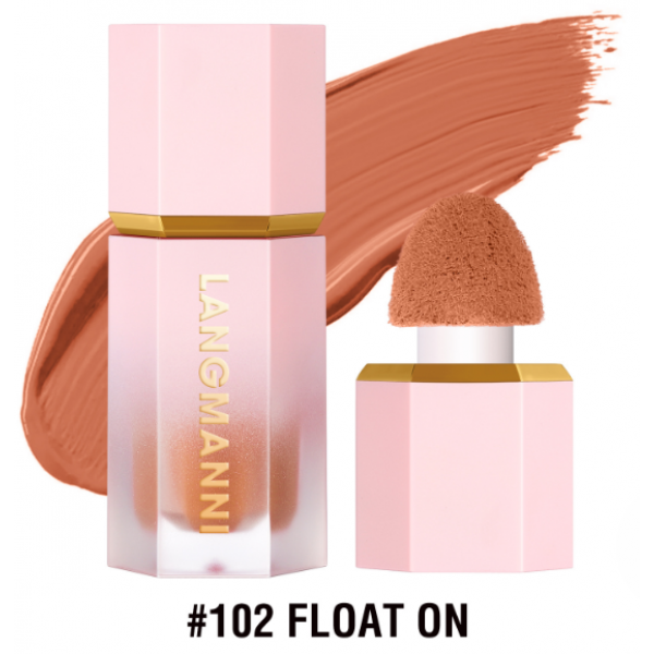 Рідкі рум'яна для обличчя Langmanni Color Bloom Liquid Blush, різні кольори, 5,2 мл