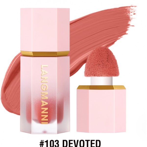 Рідкі рум'яна для обличчя Langmanni Color Bloom Liquid Blush, різні кольори, 5,2 мл