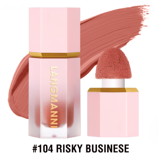 Рідкі рум'яна для обличчя Langmanni Color Bloom Liquid Blush, різні кольори, 5,2 мл