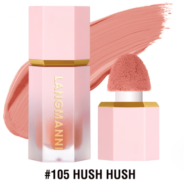 Рідкі рум'яна для обличчя Langmanni Color Bloom Liquid Blush, різні кольори, 5,2 мл