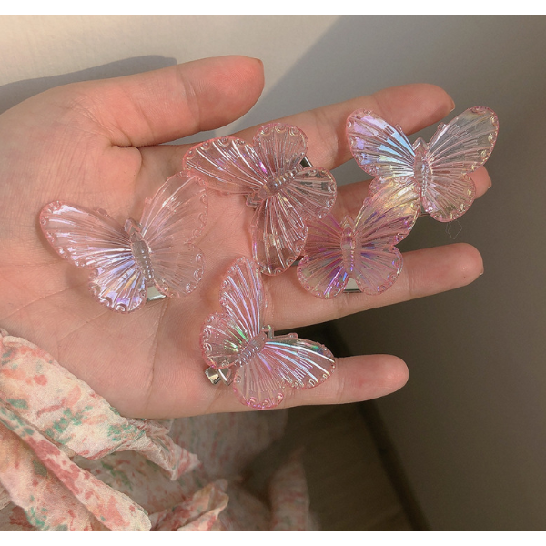 Заколки для волос, набор, в форме бабочки "Butterfly", два цвета, 5 шт. Заколки для волос, набор, в форме бабочки "Butterfly", два цвета, 5 шт.