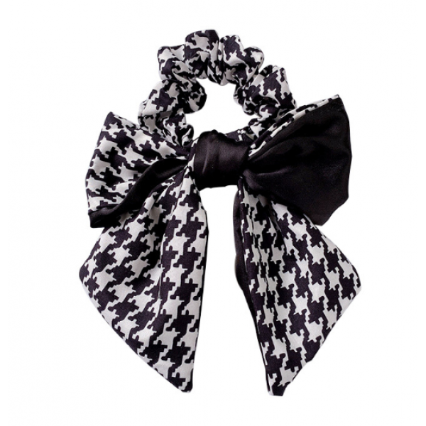 Резинка - бант для волосся "Black&White", 19х13,5 см