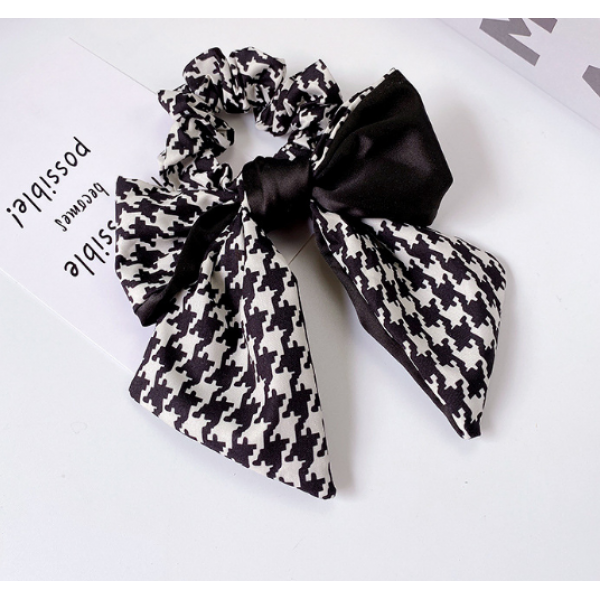 Резинка - бант для волосся "Black&White", 19х13,5 см