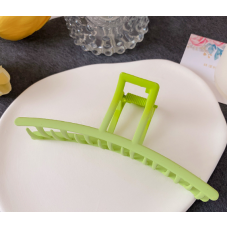 Крабик для волосся "Minimal Green", зелений, 12 см