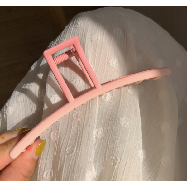 Крабик для волос "Minimal Pink", розовый, 12 см Крабик для волос "Minimal Pink", розовый, 12 см