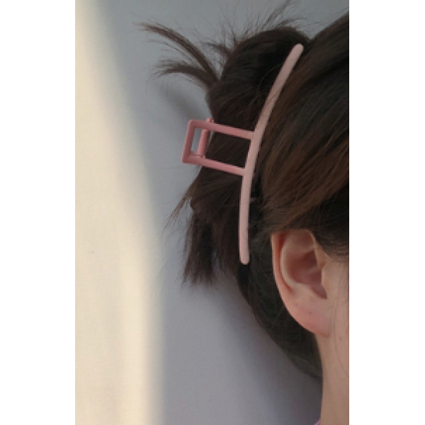 Крабик для волос "Minimal Pink", розовый, 12 см