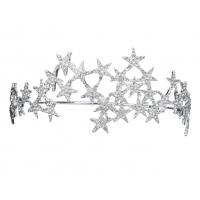 Корона на голову із зірочками "Star", срібло