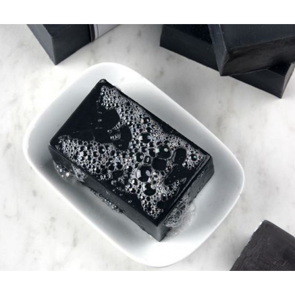 Мило чорне Organic Black Soap Avocado and Argan Oil, з екстрактом авокадо та арганової олії, 120 г