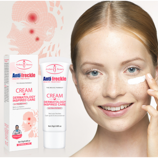 Крем відбілюючий Anti Freckle Cream Dermatology Inspired Care, крем від ластовиння і пігментних плям, 20 г