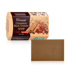 Мило для обличчя та тіла Disaar Cinnamon Black Sesame Soap, з екстрактом кориці та чорного кунжуту, 120 г