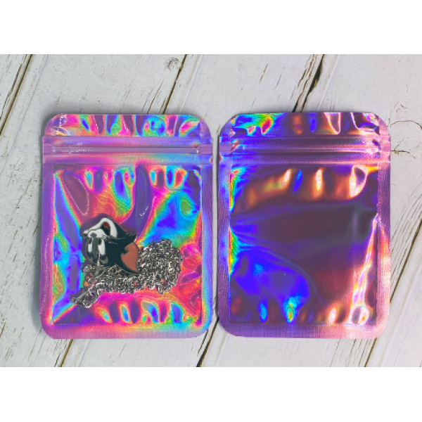 Пакет саше рожевий косметичний із замком Zip-Lock 10х15 см, глянцевий рожевий пакет Zip-Lock 10х15 см, 10 шт