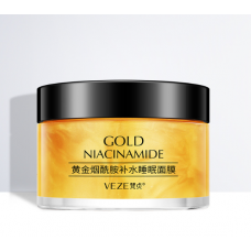 Маска нічна для обличчя VENZEN 24К PURE GOLD Niacinamide Hydrating Sleep Mask з Ніацинамідом і золотом, 120 г