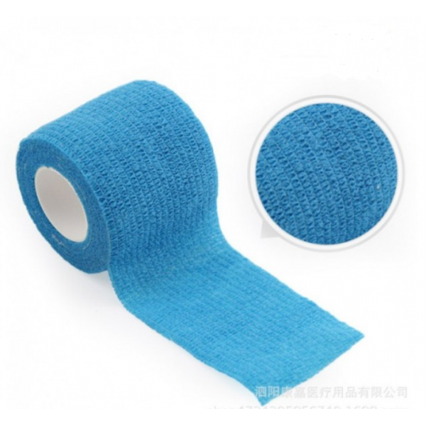 Бинт еластичний Coban 10 см, фіксуючий, самозакріплюючий, бинт Кобан, аутоадгезійний бинт, блакитний, 10 см х 4,5 м