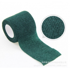 Бинт еластичний Coban 2,5 см, фіксуючий, самозакріплюючий, бинт Кобан, аутоадгезійний бинт, темно - зелений, 2,5 см х 4,5 м