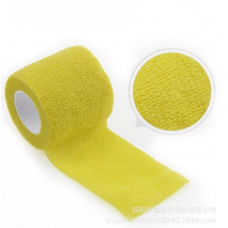 Бинт еластичний Coban 7,5 см, фіксуючий, самозакріплюючий, бинт Кобан, аутоадгезійний бинт, жовтий, 7,5 см х 4,5 м