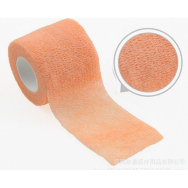 Бинт еластичний Coban 15 см, фіксуючий, самозакріплюючий, бинт Кобан, аутоадгезійний бинт, помаранчевий - неон, 15 см х 4,5 м