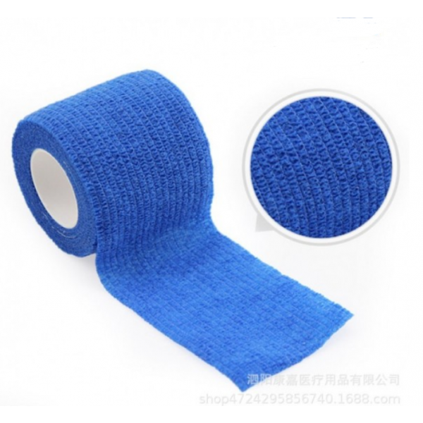 Бинт еластичний Coban 15 см, фіксуючий, самозакріплюючий, бинт Кобан, аутоадгезійний бинт, синій, 15 см х 4,5 м