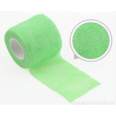 Бинт еластичний Coban 7,5 см, фіксуючий, самозакріплюючий, бинт Кобан, аутоадгезійний бинт, зелений - неон, 7,5 см х 4,5 м