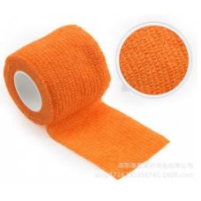 Бинт еластичний Coban 15 см, фіксуючий, самозакріплюючий, бинт Кобан, аутоадгезійний бинт, помаранчевий, 15 см х 4,5 м