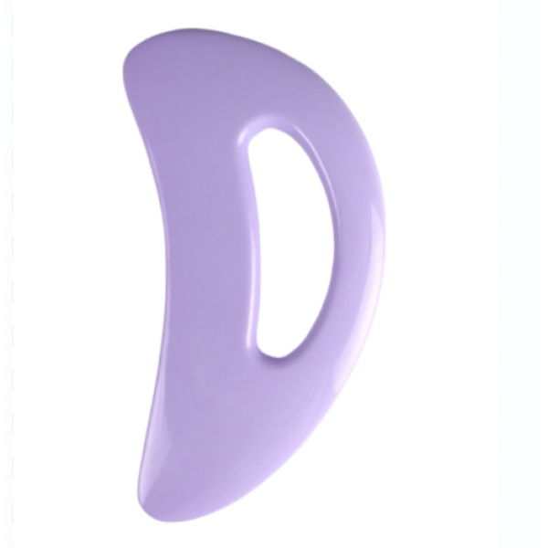 Скребок ГуаШа, пластина массажер для ГуаШа, фиолетовая смола, 10х21 см